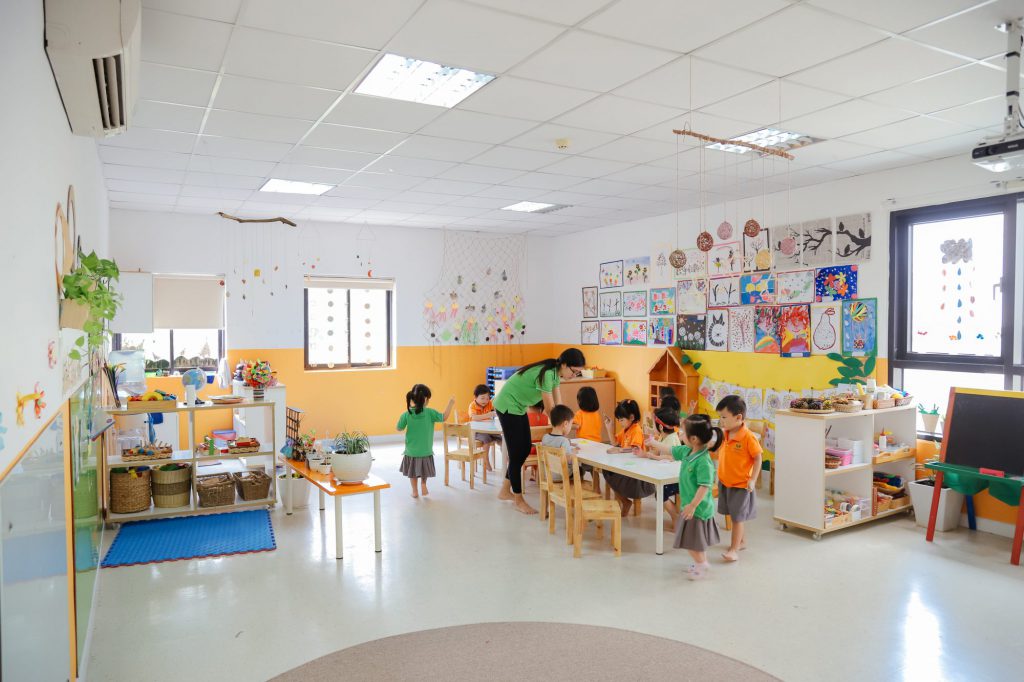 Lớp học trường mầm non Wisdomland giảng dạy theo phương pháp Reggio Emilia